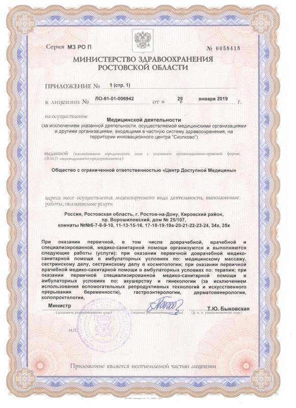 Приложение №1, стр.1